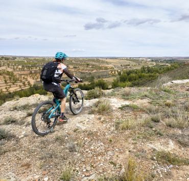 Ciclista en el saso